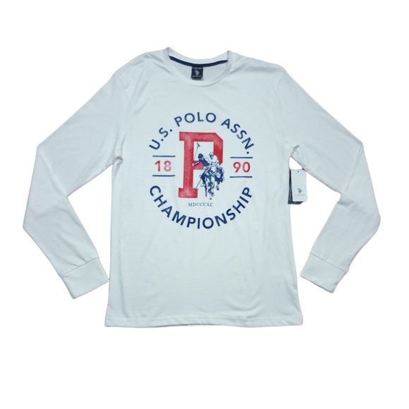 U.S. Polo Assn. Other - U.S. Polo Assn. Mens Crew Neck Long Sleeve Classic Fit Graphic T-Shirt Sz S